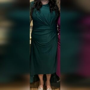 Premier Amor green dress size 16 wedding guest bridesmaid zip up